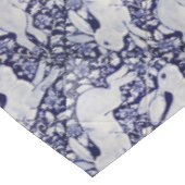 青と白うさぎフローラデダムデルフトタイル テーブルクロス (アングル)