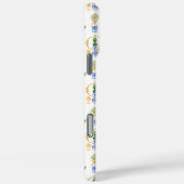 青と白かわいらしのオレンジ色のChinoiserieトピアリー Case-Mate iPhoneケース (裏面 / 右)