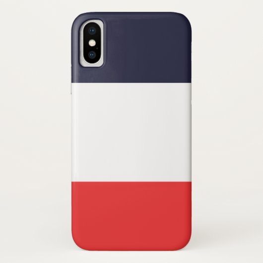青と白と赤のストライプ ストライプ柄 Case-Mate iPhoneケース (裏面)