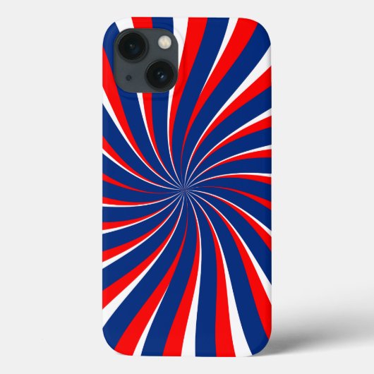 青と白と赤の螺旋 Case-Mate iPhoneケース (裏面)