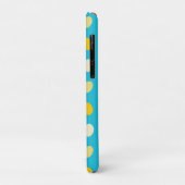 青と白と黄色のカラフルな卵 鳥の巣 ドット Case-Mate iPhoneケース (裏面/左)