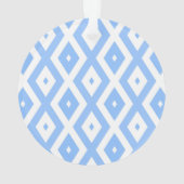 青と白のひし形 オーナメント (裏面)