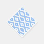 青と白のひし形 スタンダードカクテルナプキン (角)