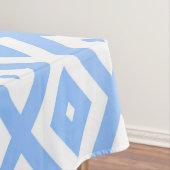 青と白のひし形 テーブルクロス (インサイチュ)