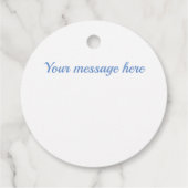 青と白のひし形 フェイバータグ (裏面)