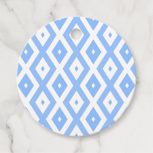 青と白のひし形 フェイバータグ (正面)