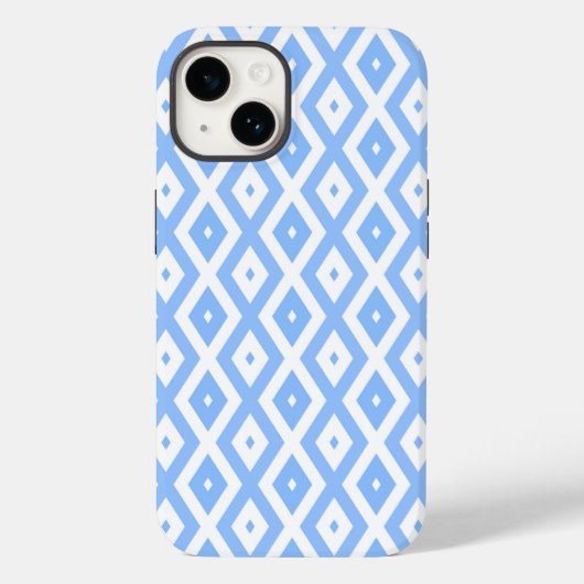 青と白のひし形 Case-Mate iPhoneケース (裏面)