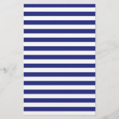 青と白のひなストライプ形 便箋 (正面)