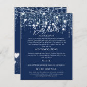 青と白のぶら下がったLEDエンクロージャカード エンクロージャーカード (正面/裏面)