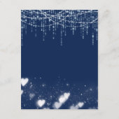 青と白のぶら下がったLEDエンクロージャカード エンクロージャーカード (裏面)