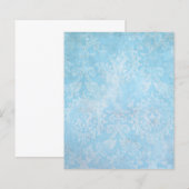 青と白のぼんやりとした古びた装飾 (正面/裏面)