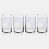 青と白のアネモン開花フローラ ガラス缶 (裏面)