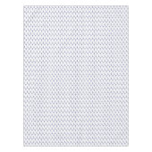 青と白のアロバーいかりパターン テーブルクロス (正面)