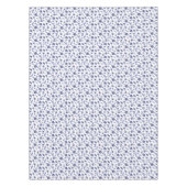 青と白のアロバーシーシェル テーブルクロス (正面)