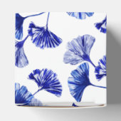 青と白のイチョウ葉 フェイバーボックス (上部)