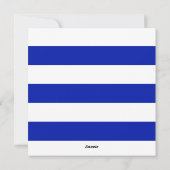 青と白のエレガントなスクリプト ハヌカをお祝いする シーズンカード (裏面)