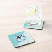 青と白のオクラ海ビーチ 航海の コースター (右側)