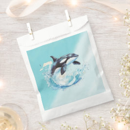 青と白のオクラ海ビーチ 航海の フェイバーバッグ