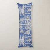 青と白のオリエンタルのシノワセリー ボディピロー (裏面 (縦))