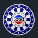 青と白のカスタムロゴ画像 ダーツボード<br><div class="desc">青と白のダーツボードにカスタムロゴ画像</div>