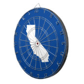 青と白のカリフォルニア ダーツボード (正面右)