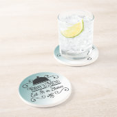 青と白のキッグラデーションチンことわざ コースター (側面)