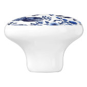 青と白のキツネカスタムセラミックノブ セラミックノブ (側面)