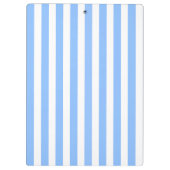 青と白のキャンディストライプー クリップボード (裏面)