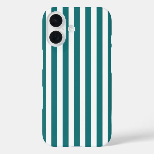 青と白のキャンディストライプ Case-Mate iPhoneケース (裏面)