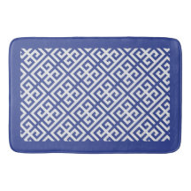 青と白のギリシャ語の鍵パターン