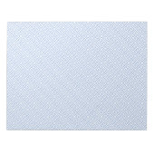 青と白のギリシャ語鍵エンベロープライナー ノートパッド (正面)