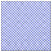 青と白のギンガムチェック ファブリック (クローズアップ)