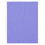 青と白のギンガ市松模様にム テーブルクロス (正面)