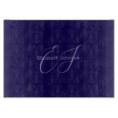 青と白のクラシックミニマリストの名カスタマイズ前 カッティングボード (正面)