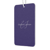 青と白のクラシックミニマリストの名カスタマイズ前 カーエアーフレッシュナー (左)