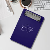 青と白のクラシックミニマリストの名カスタマイズ前 ミニクリップボード