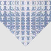 青と白のクラシック ギリシャ キー パターン 薄葉紙 (詳細)