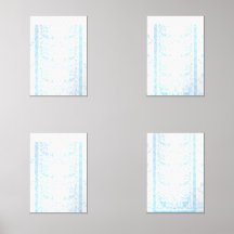 青と白のクリエイティブ・アートのモットを特徴とする絨毯