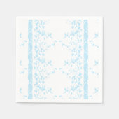 青と白のクリエイティブ・アートのモットを特徴とする絨毯 スタンダードカクテルナプキン (正面)