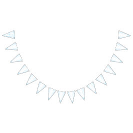 青と白のクリエイティブ・アートのモットを特徴とする絨毯 バンティングフラッグ