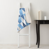 青と白のクリスマスツリー シェルパブランケット (インサイチュ)