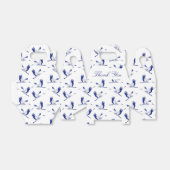 青と白のク飛んでいるレーン フェイバーボックス (折り畳みなし)