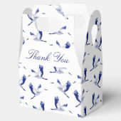 青と白のク飛んでいるレーン フェイバーボックス (オープン)