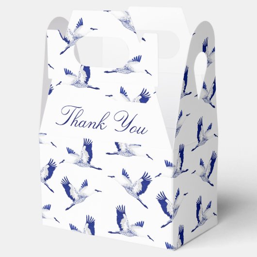 青と白のク飛んでいるレーン フェイバーボックス (オープン)