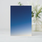 青と白のグラデーシ結婚ョン 招待状 (スタンド正面)