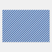 青と白のコーディネート幾何学模様と「愛と」 ラッピングペーパーシート (正面3)