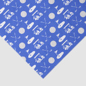 青と白のゴルフアイコン 薄葉紙 (詳細)