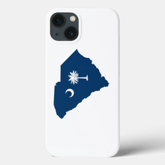 青と白のサウスカロライナ Case-Mate iPhoneケース (裏面)