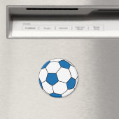 青と白のサッカーボール マグネット (インサイチュ (食洗機))