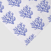 青と白のサンゴ大ティッシュペーパー 薄葉紙 (詳細)